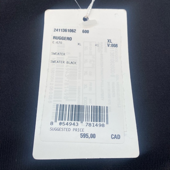 MaxMara Ruggero Black Sweater - Picture 9 of 11